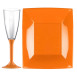 Vaisselle Jetable Extra Dur Orange